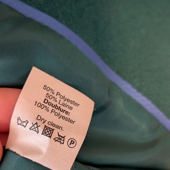 Women's JCrew Size 00 Green Wool Blend Cocoon Jacket - Picture 5 of 12